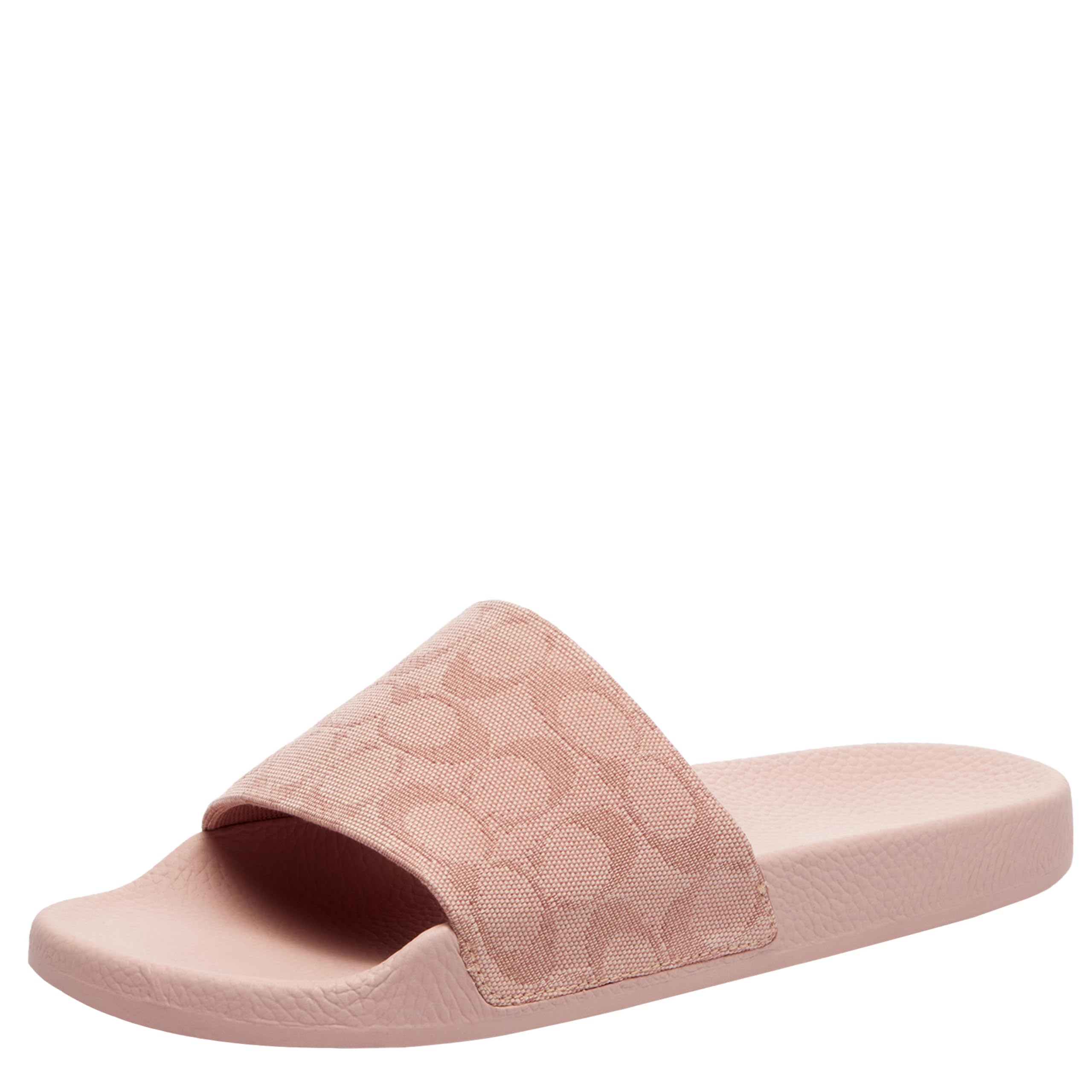 COACH Women's Udele Coated Canvas Slides
