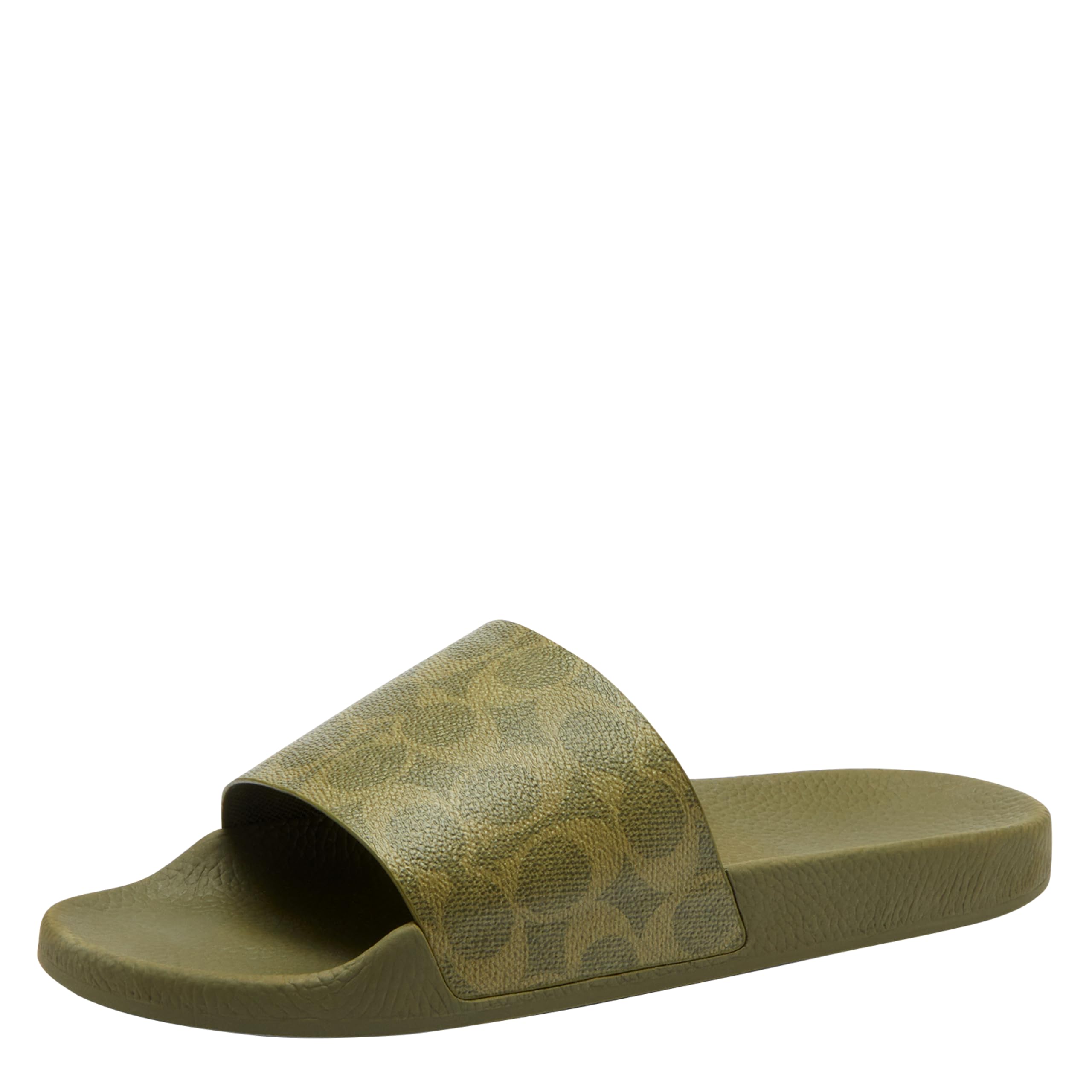 COACH Women's Udele Coated Canvas Slides
