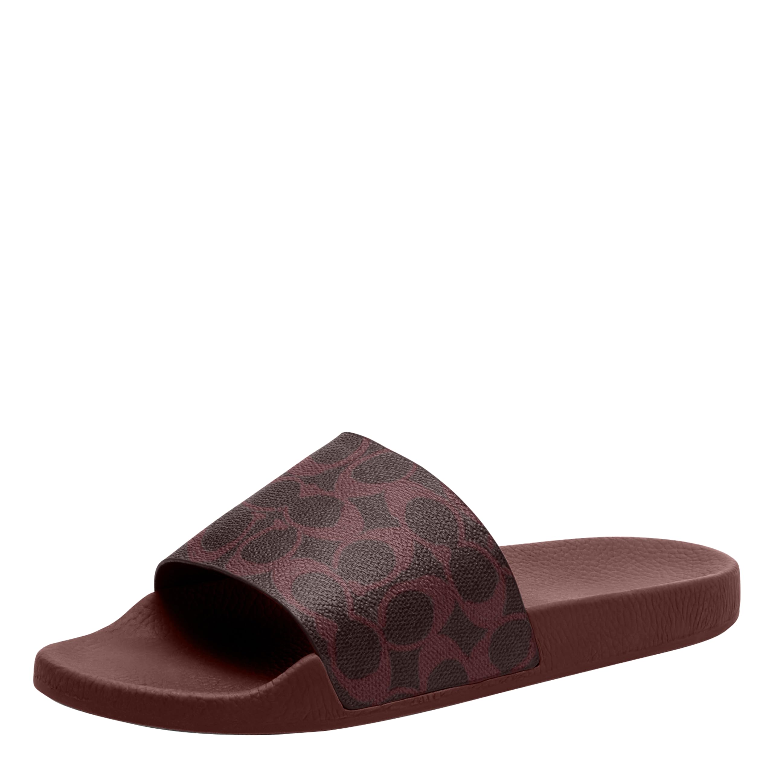 COACH Women's Udele Coated Canvas Slides