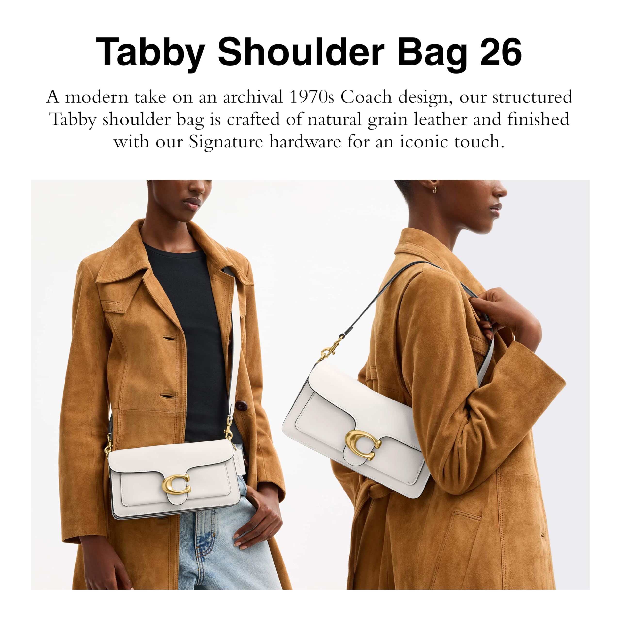 Tabby Shoulder Bag 26 in Soft Grain Leather