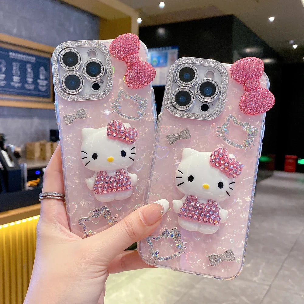 Adorable Hello Kitty Glitter Case