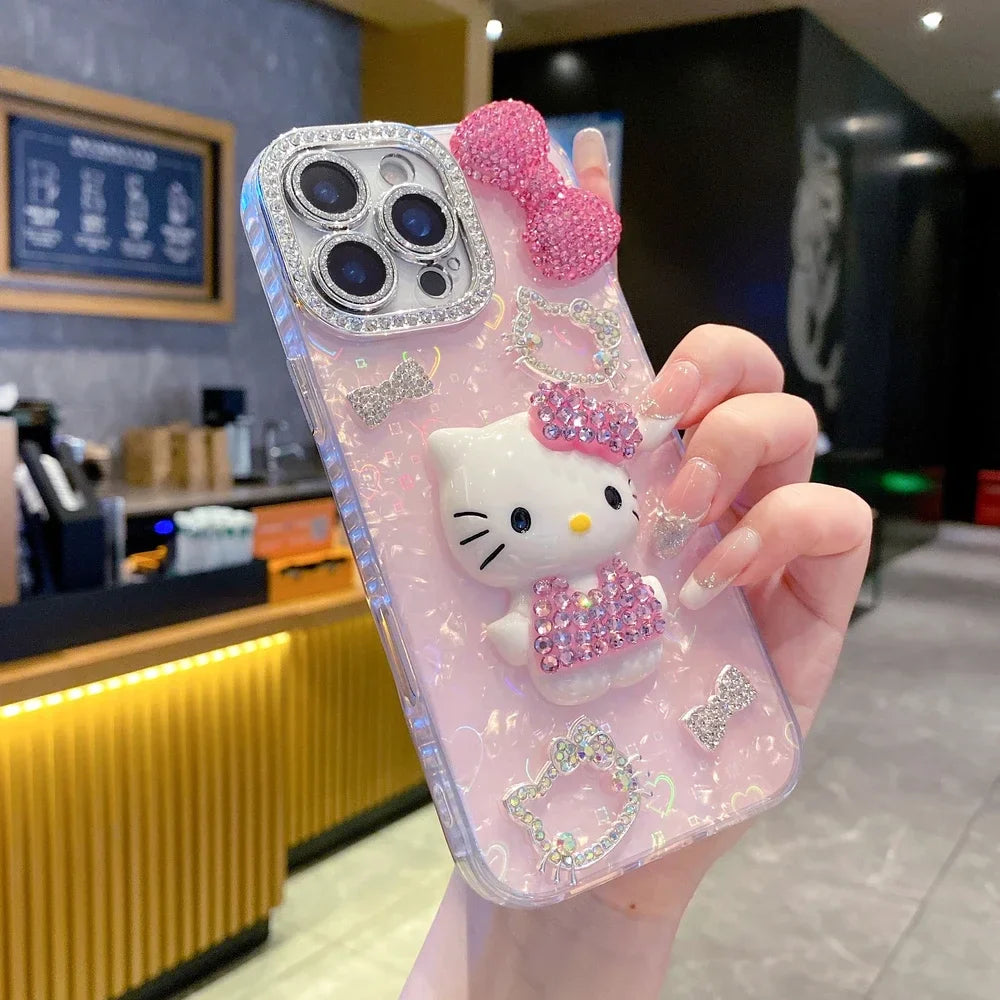 Adorable Hello Kitty Glitter Case
